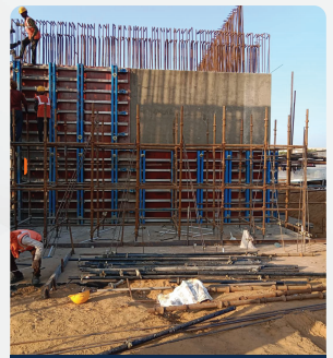Soldier aluminium beam formwork project